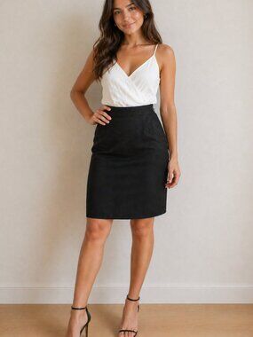 Don Caster 100% Silk Size 10 Women's Skirt-Knee Length-Business-Professional